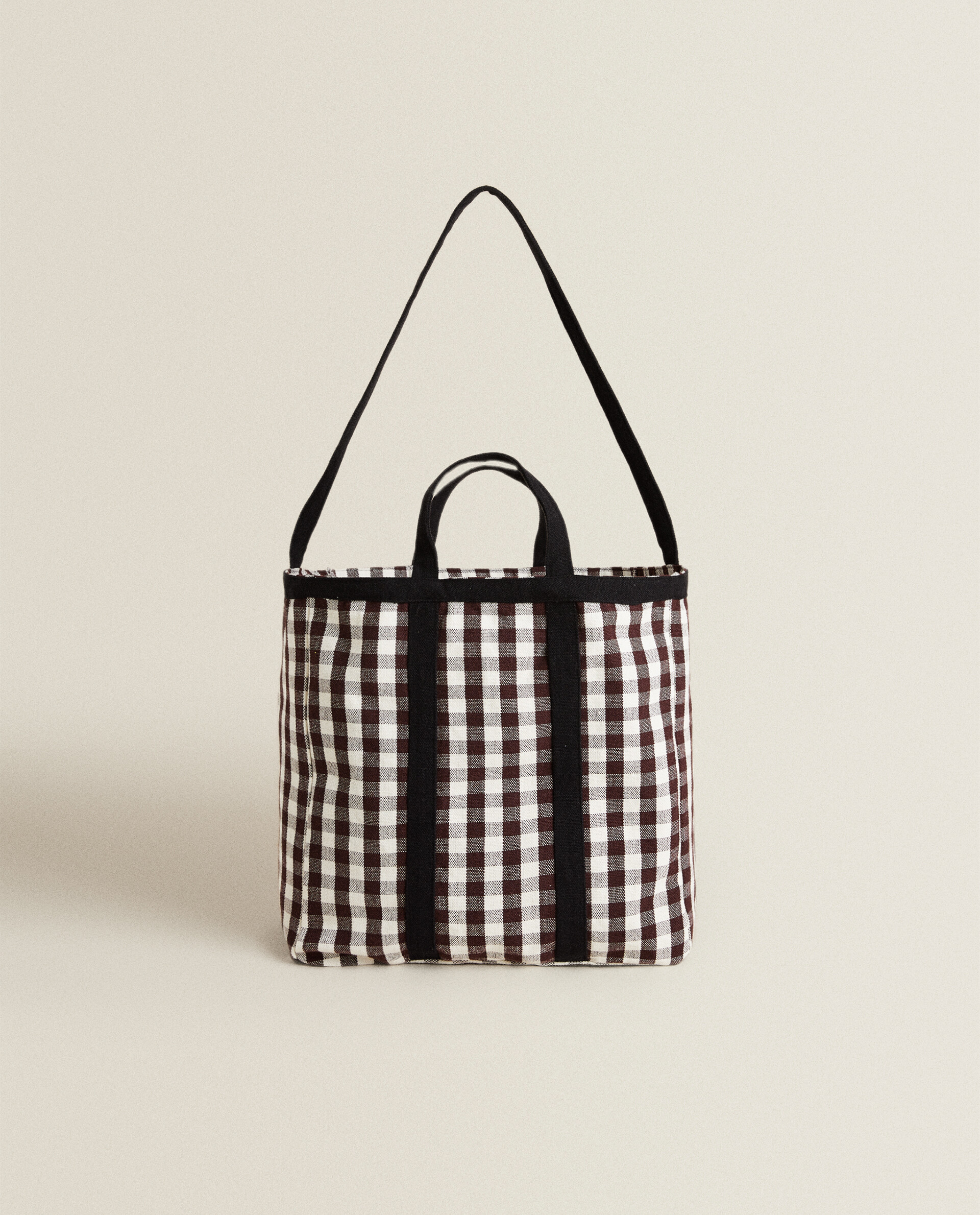 gingham bag zara