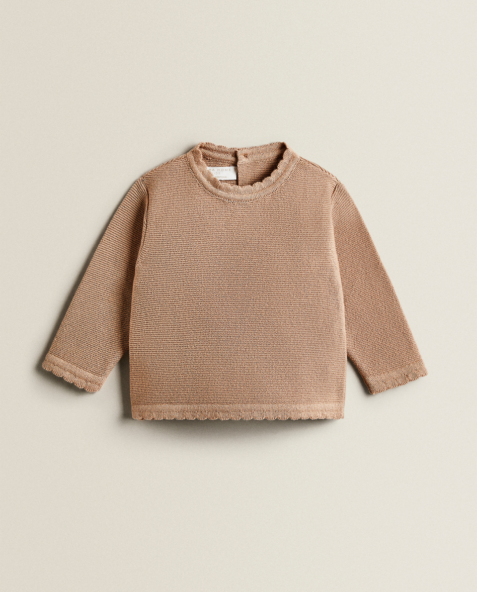 KNIT SWEATER WITH SILK