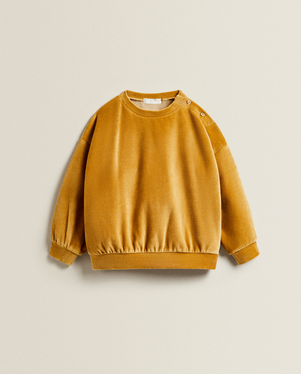 zara pumpkin sweatshirt