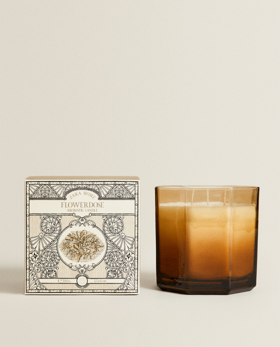 (500 G) FLOWERDOSE SCENTED CANDLE