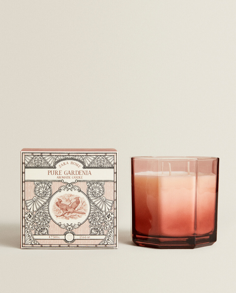 (500 G) PURE GARDENIA SCENTED CANDLE