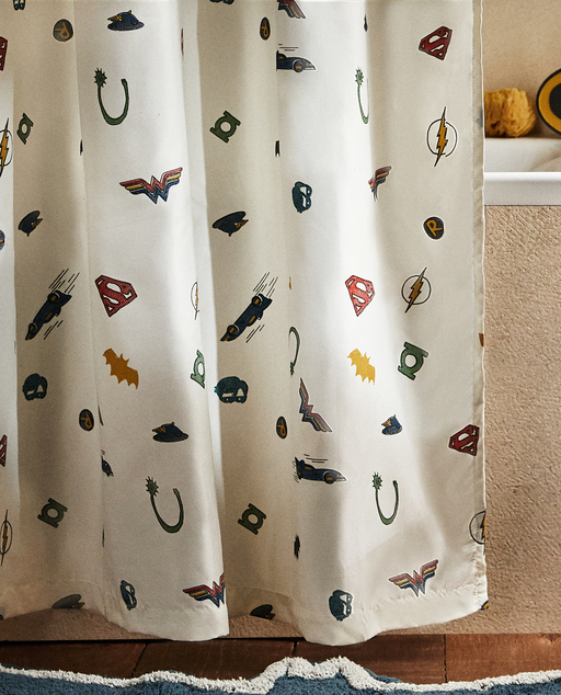 Justice League Shower Curtain, Fishing Theme Shower Curtains