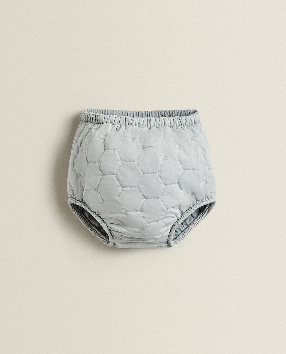 BLUE QUILTED BLOOMERS
