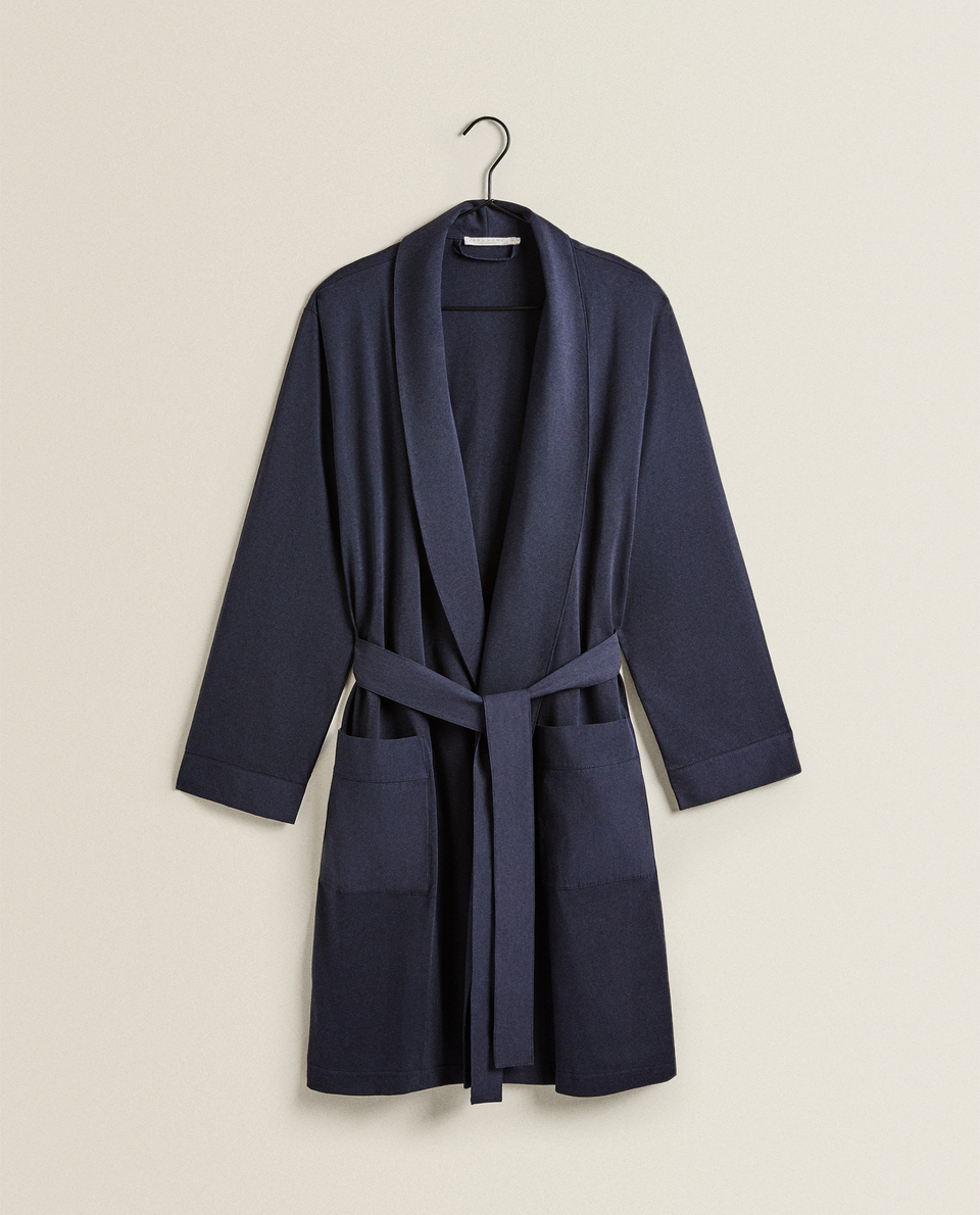 COTTON JERSEY DRESSING GOWN