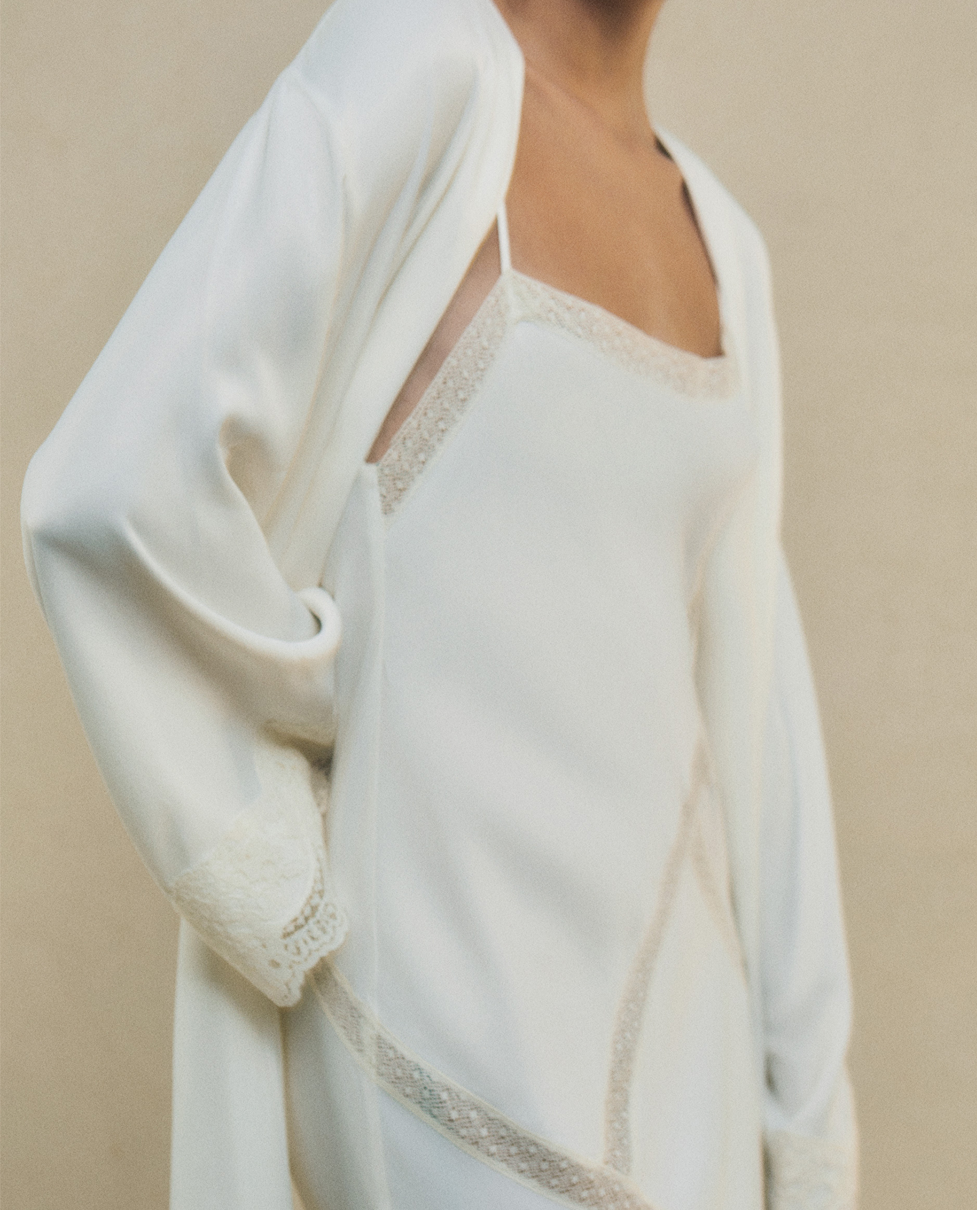 zara green cardigan mushroom