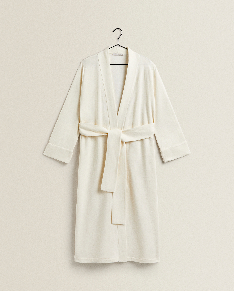 zara home dressing gown