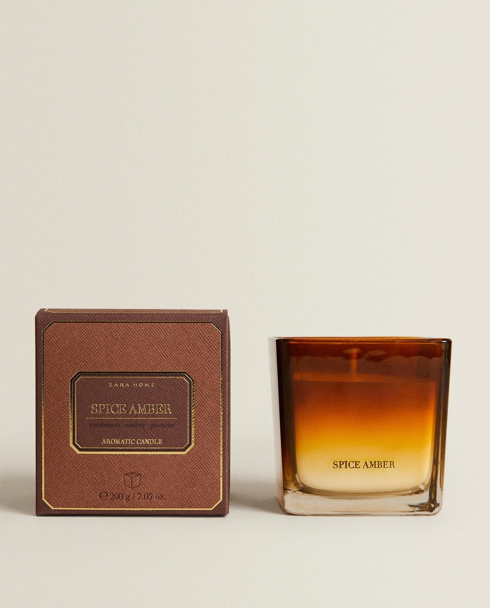 (200 G) SPICE AMBER SCENTED CANDLE