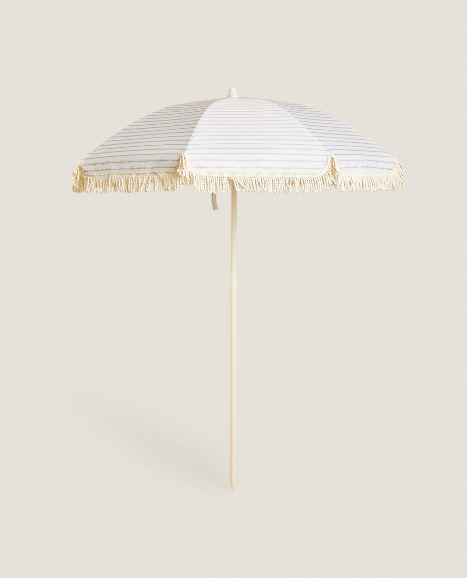 BEACH PARASOL WITH FRINGING