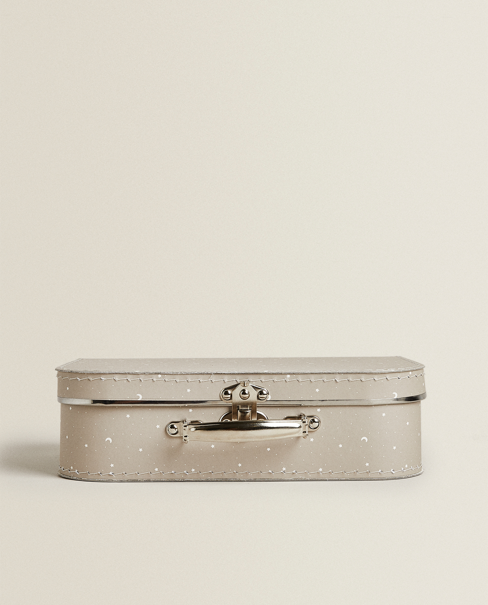 SMALL MOON AND STAR PRINT BRIEFCASE