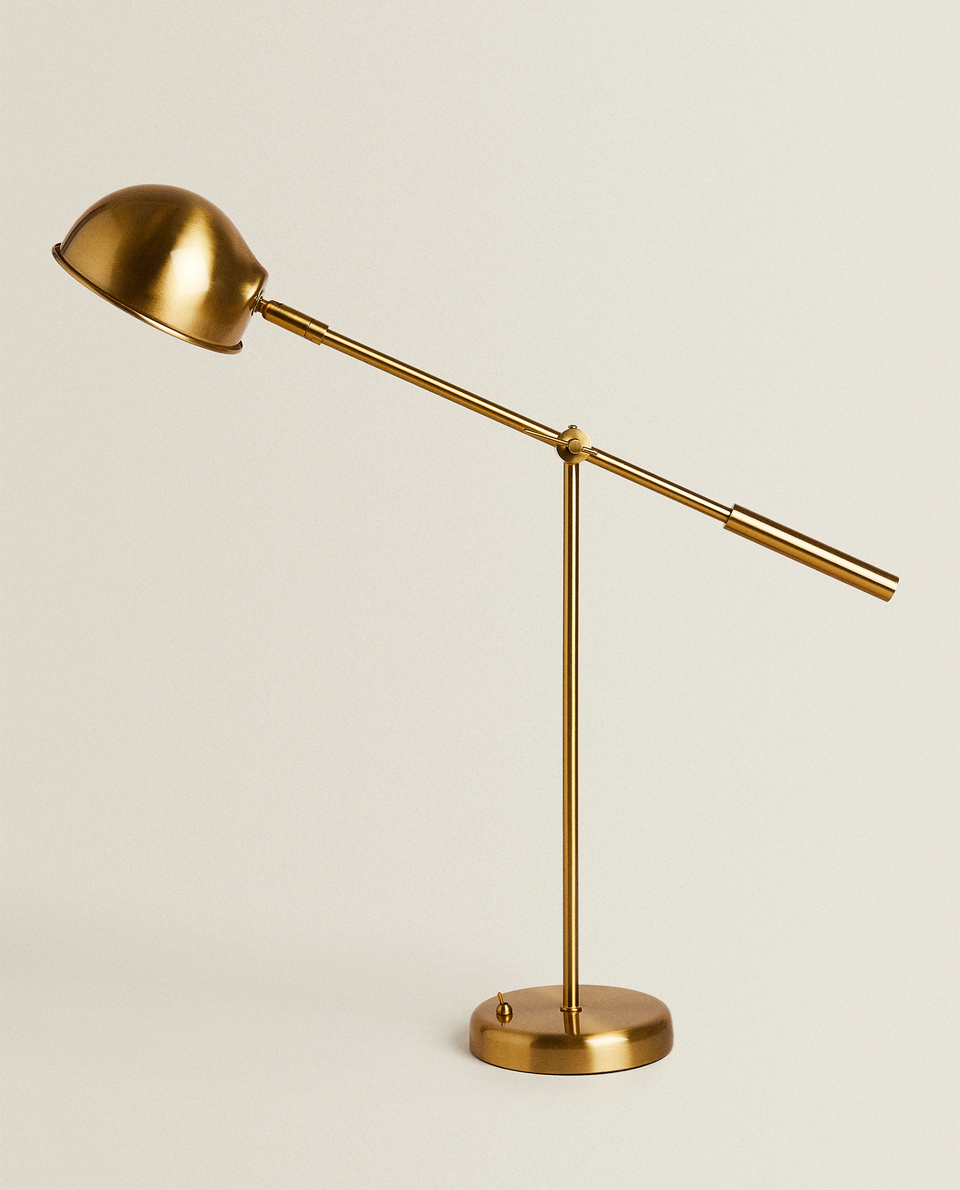 GOLD METAL DESK LAMP