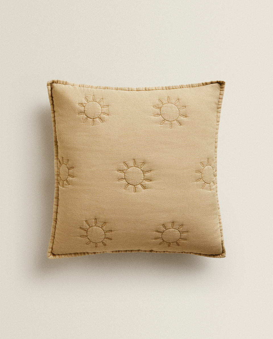 GÜNEŞ DESENLİ MİKROFİBER KIRLENT KILIFI Yatak Örtüsü