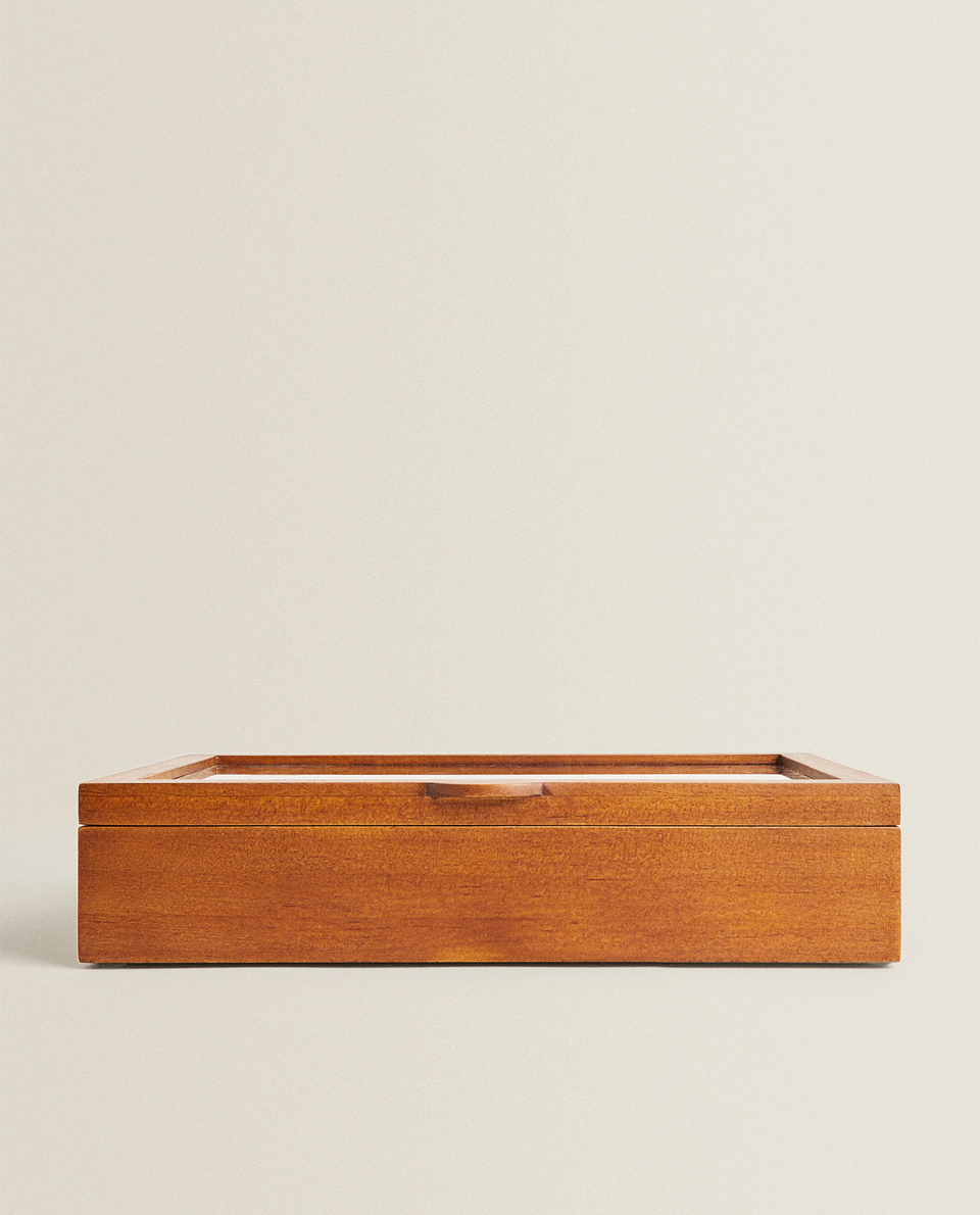 NATURAL WOOD JEWELLERY BOX - BOXES AND JEWELLERY BOXES - LIVING ROOM | Zara Home Netherlands