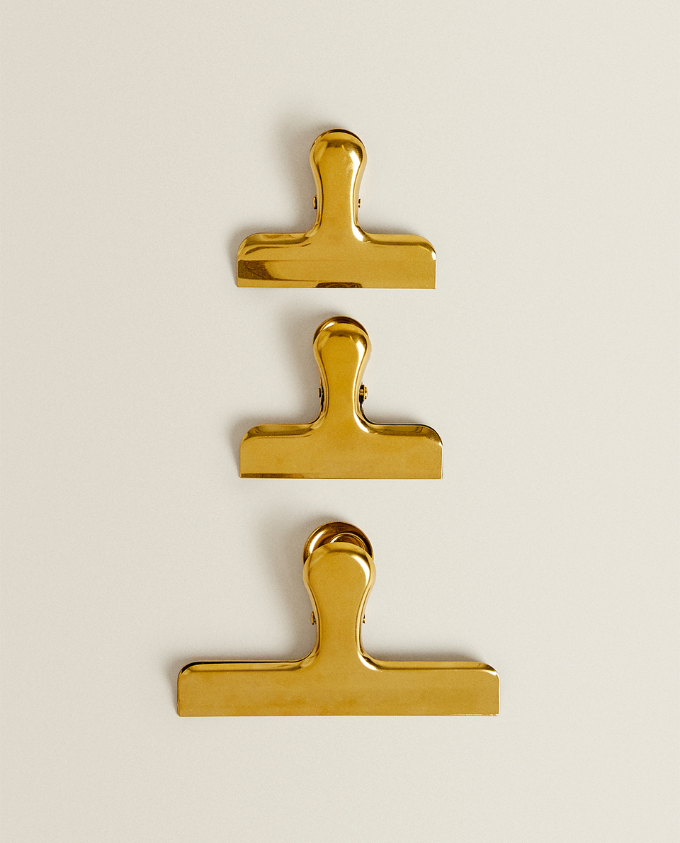 GOLD CLOTHESPINS (PACK OF 3)