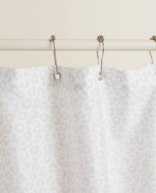 Animal Print Curtain Fitted Sheets, Animal Print Shower Curtain Hooks