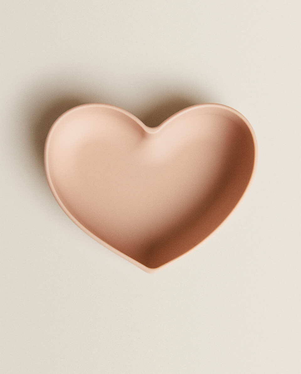 SILICONE HEART BOWL