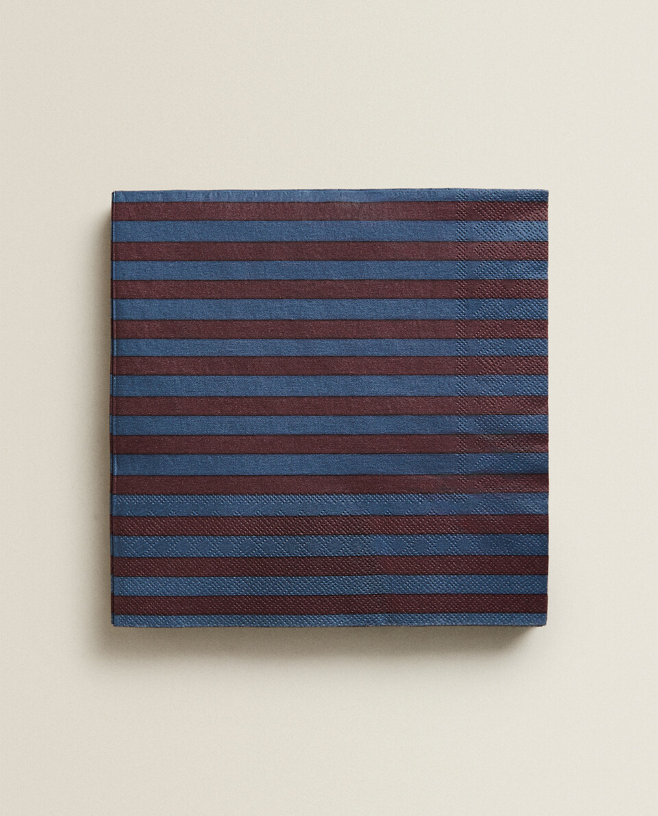 STRIPED PAPER NAPKIN (PACK OF 20)