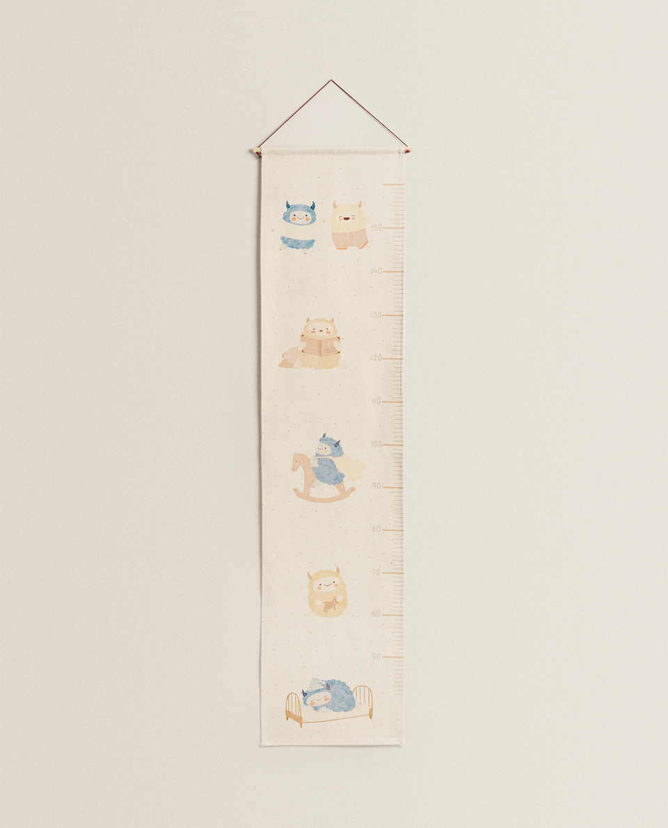 CHILDREN’S WALL HEIGHT CHART WITH MONSTERS