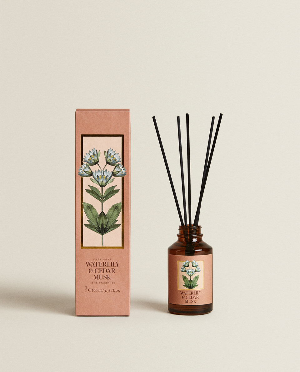(100 ML) WATER LILY & CEDAR, MUSK REED DIFFUSER