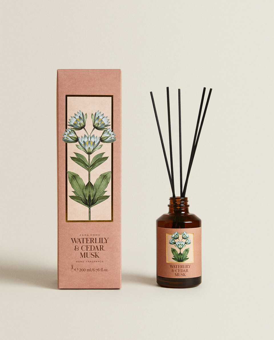 (200 ML) WATER LILY & CEDAR, MUSK REED DIFFUSER