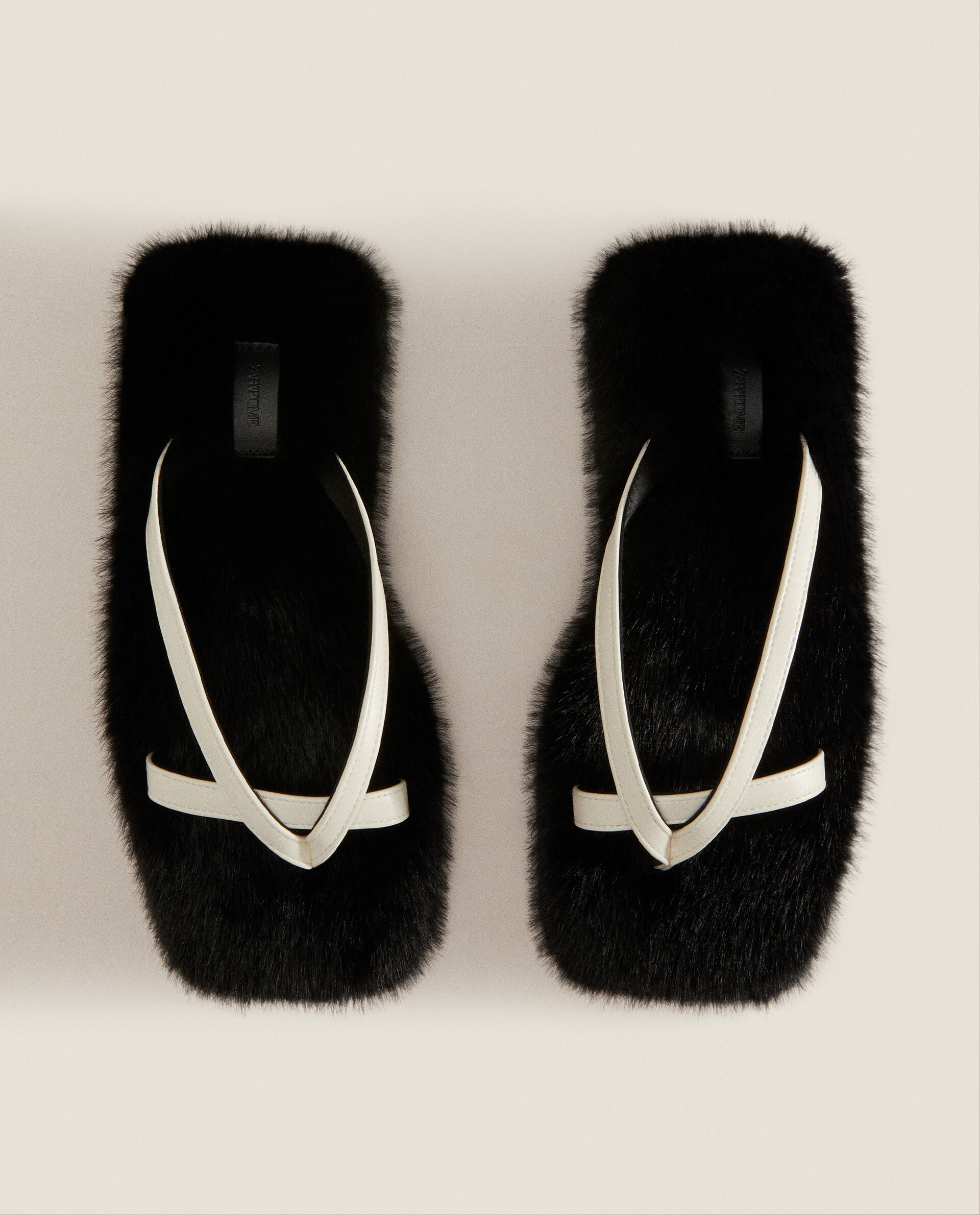 Zara home faux fur slippers deals