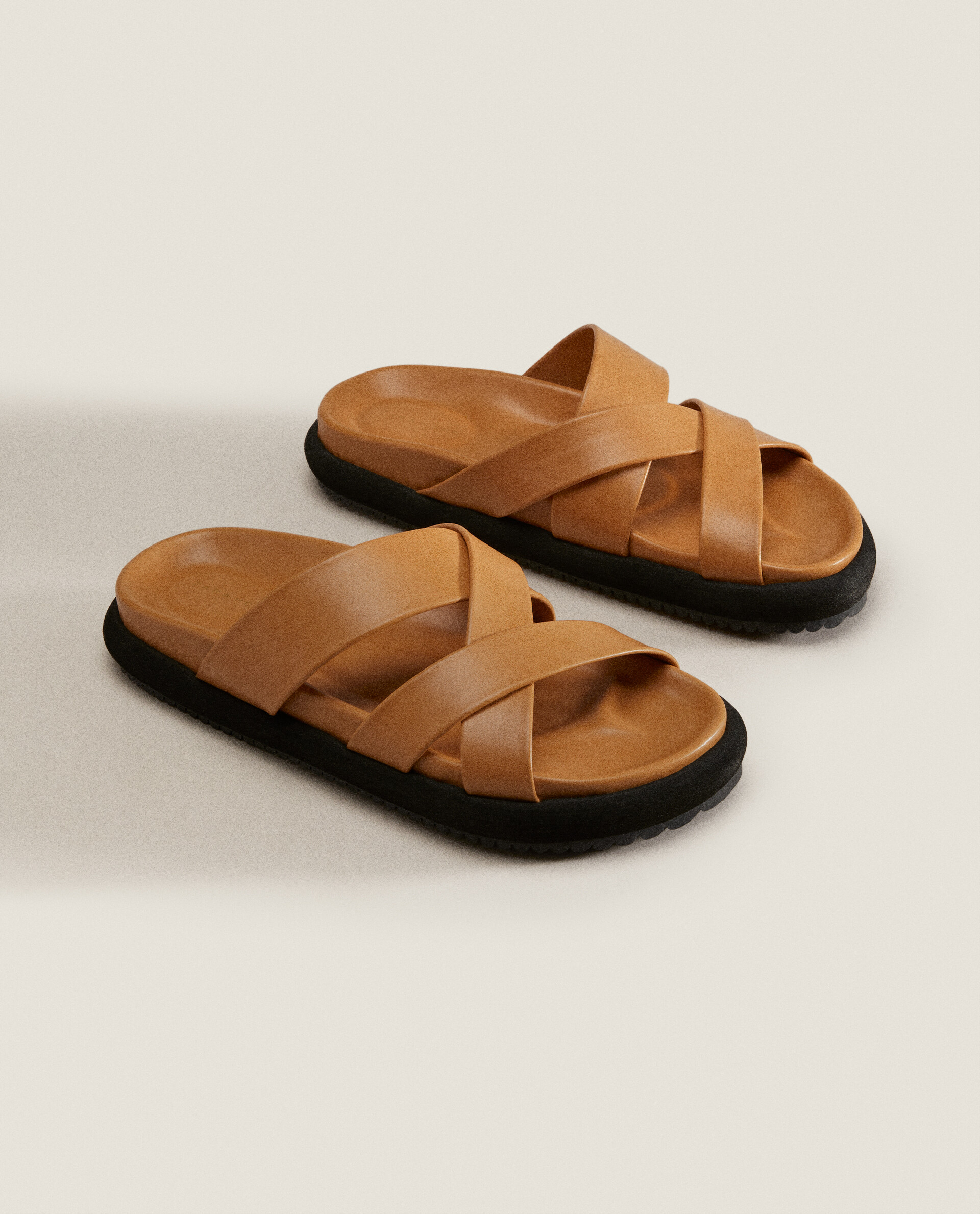 Crossover strap sandals best sale