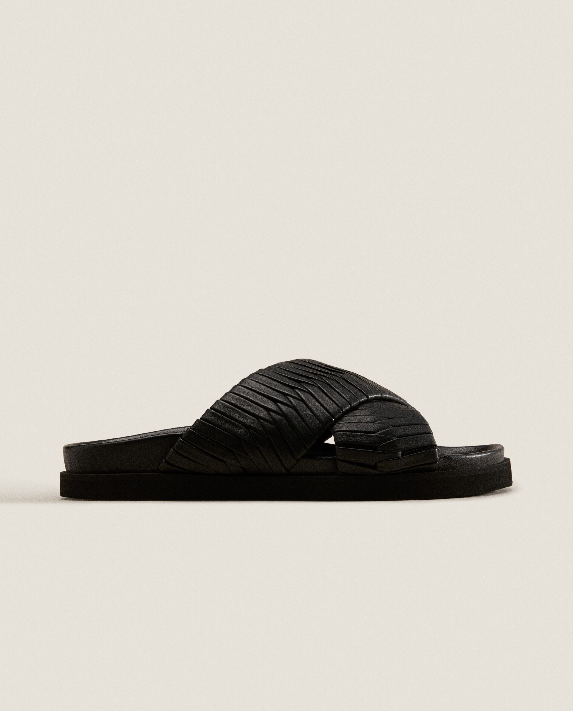 Zara quilted cheap sandals