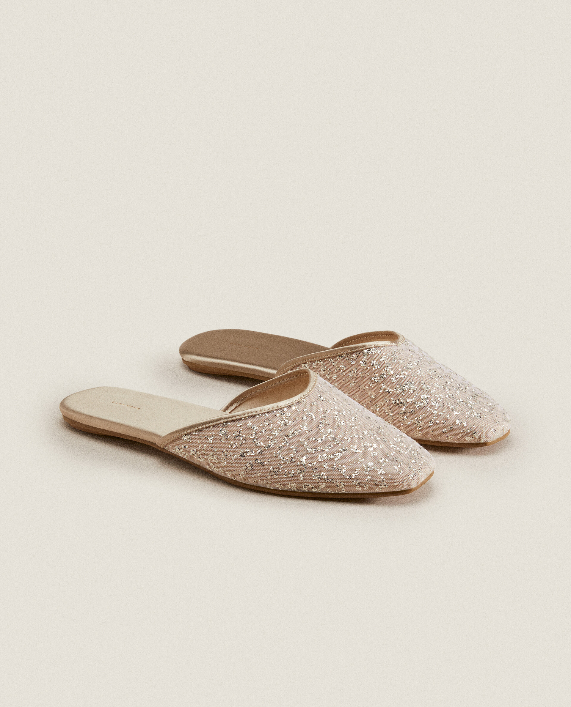 Gold on sale mule slippers