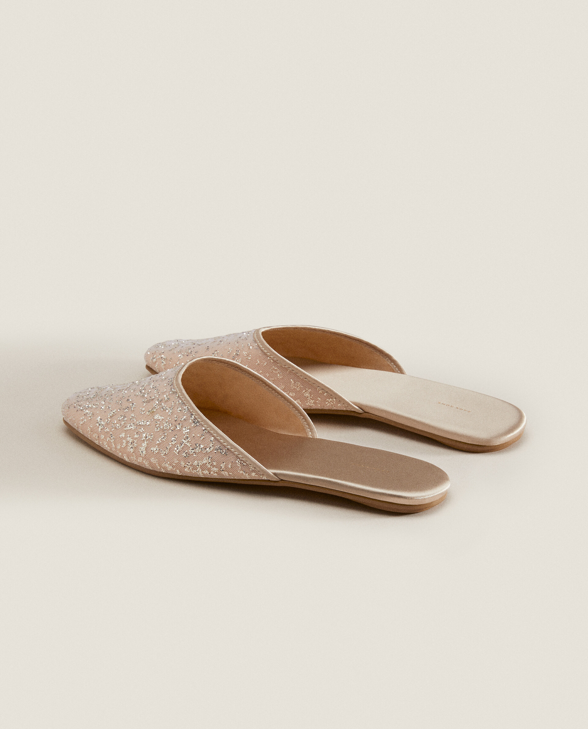 Glitter mule slippers on sale