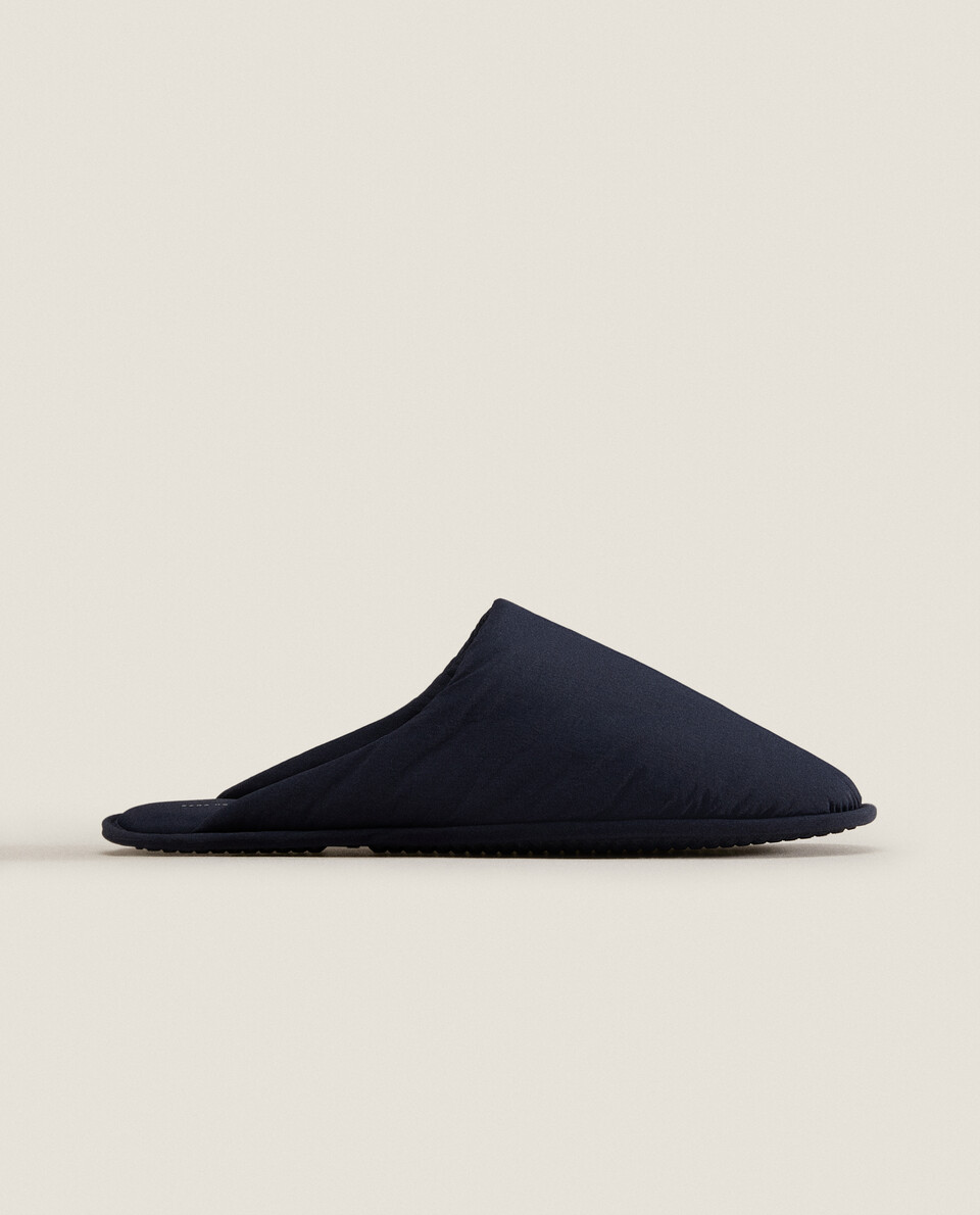 TECHNICAL FABRIC MULE SLIPPERS