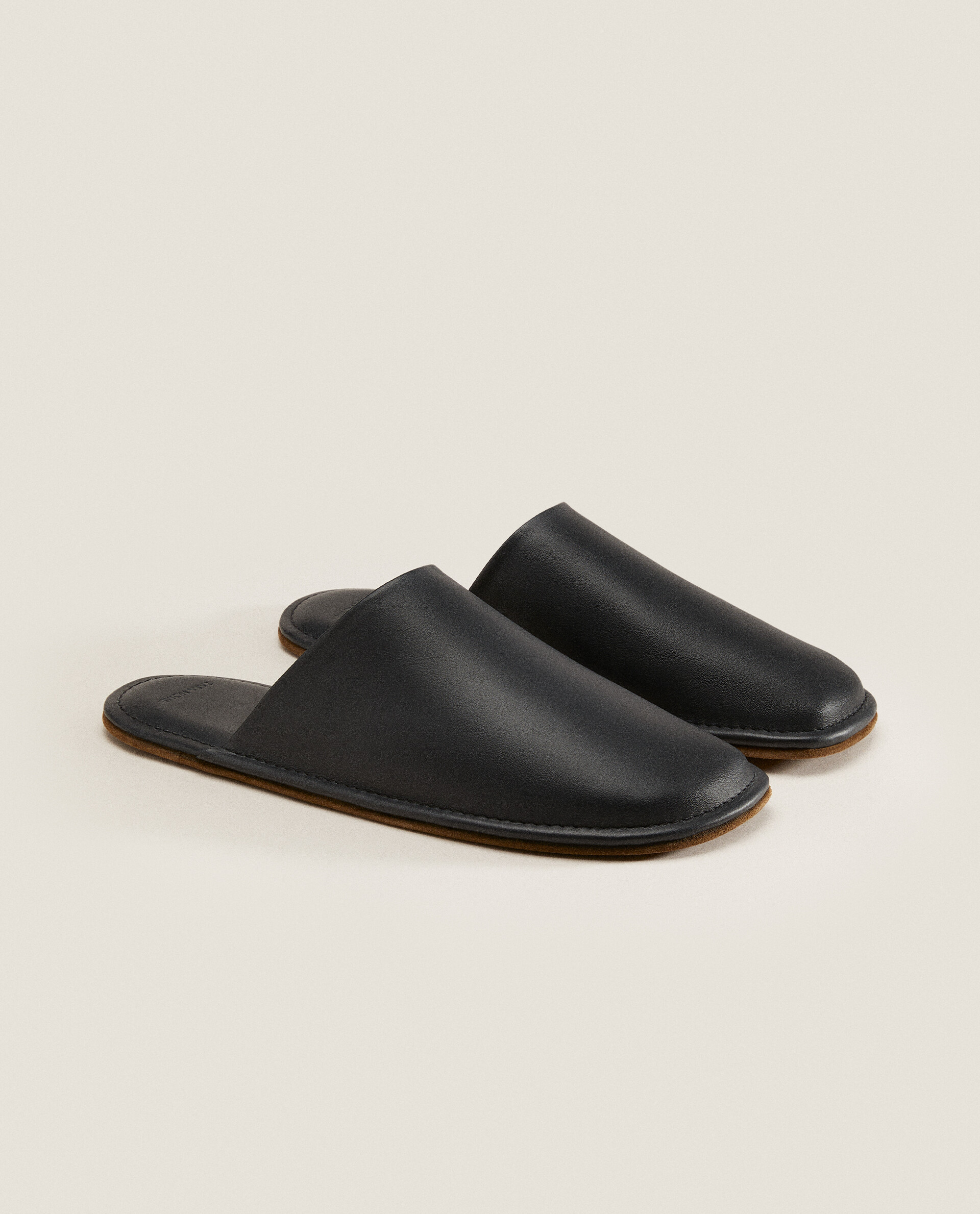 SOFT LEATHER MULE SLIPPERS Zara Home Morocco