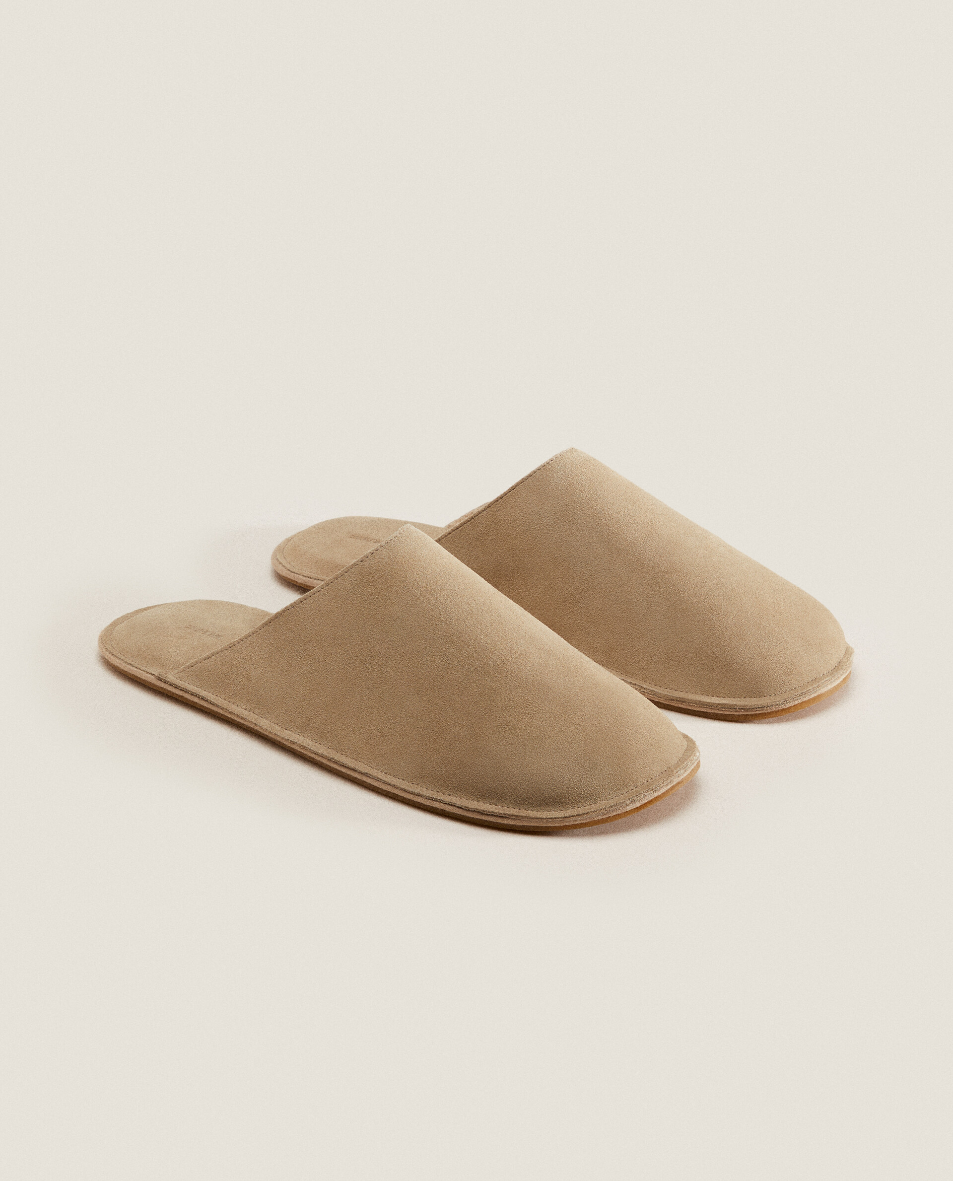Leather fur best sale lined slippers