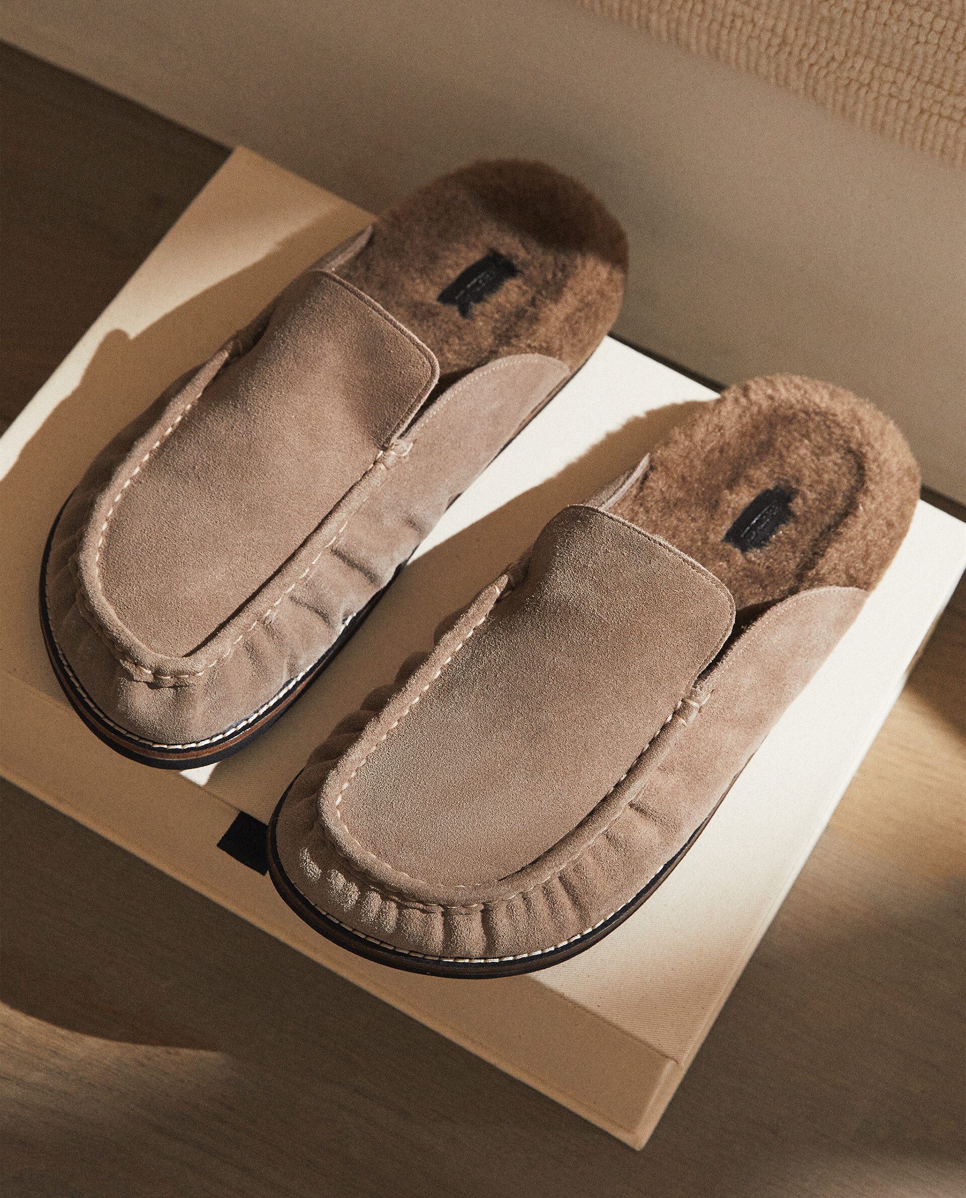 Faux discount mule slippers