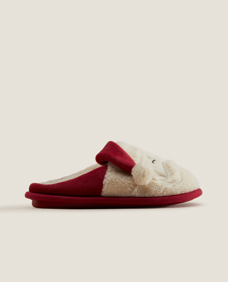 FATHER CHRISTMAS MULE SLIPPERS