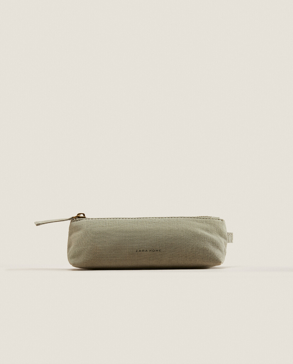 SMALL COTTON TOILETRY BAG