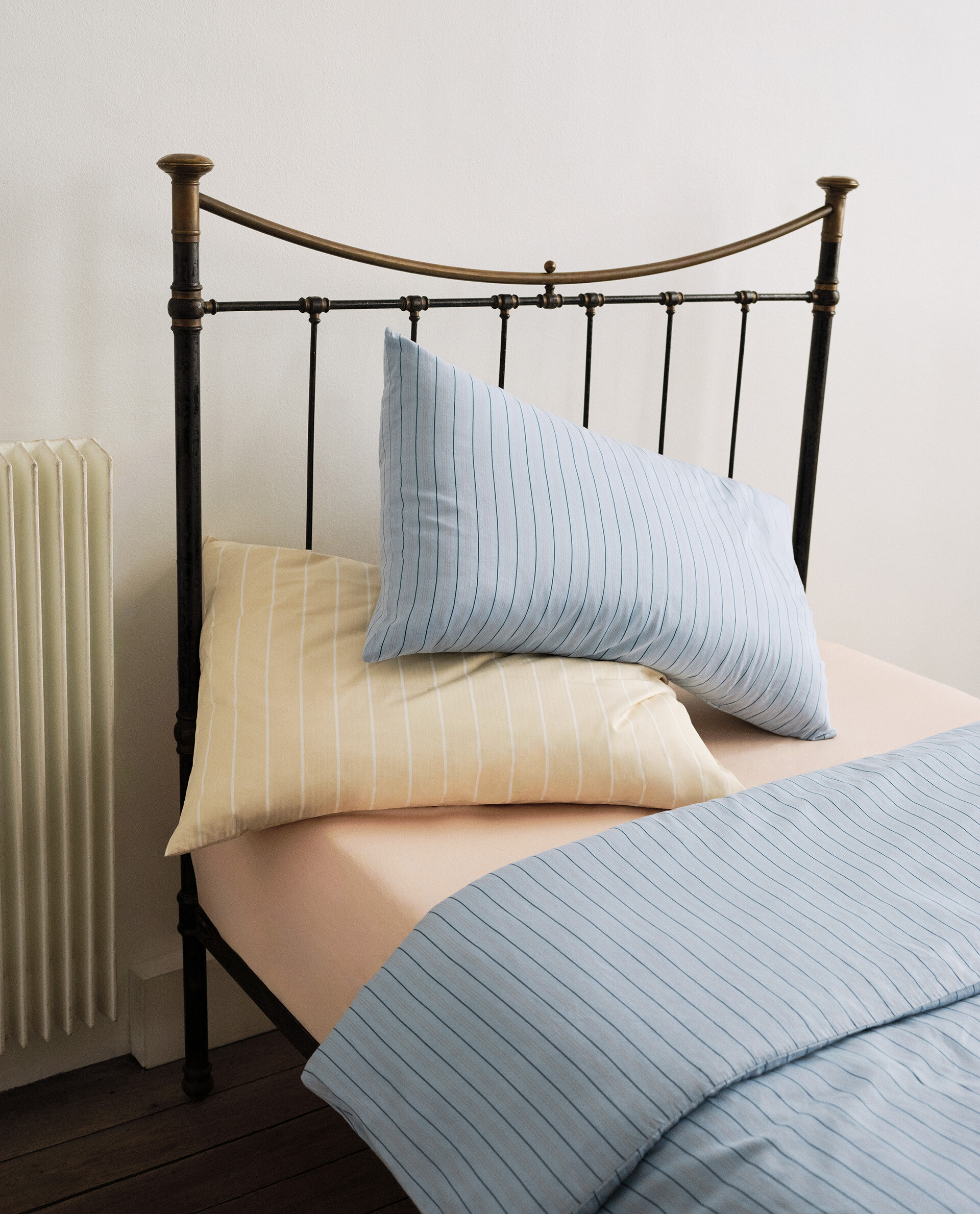 STRIPED WASHED SATEEN SHEETS