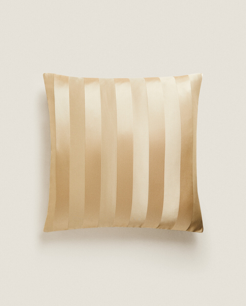 JACQUARD CUSHION COVER WITH STRIPES