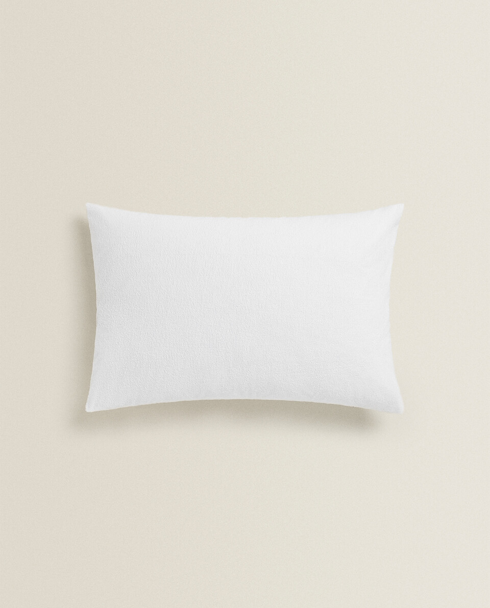 WATERPROOF COTTON TERRY PILLOW PROTECTOR