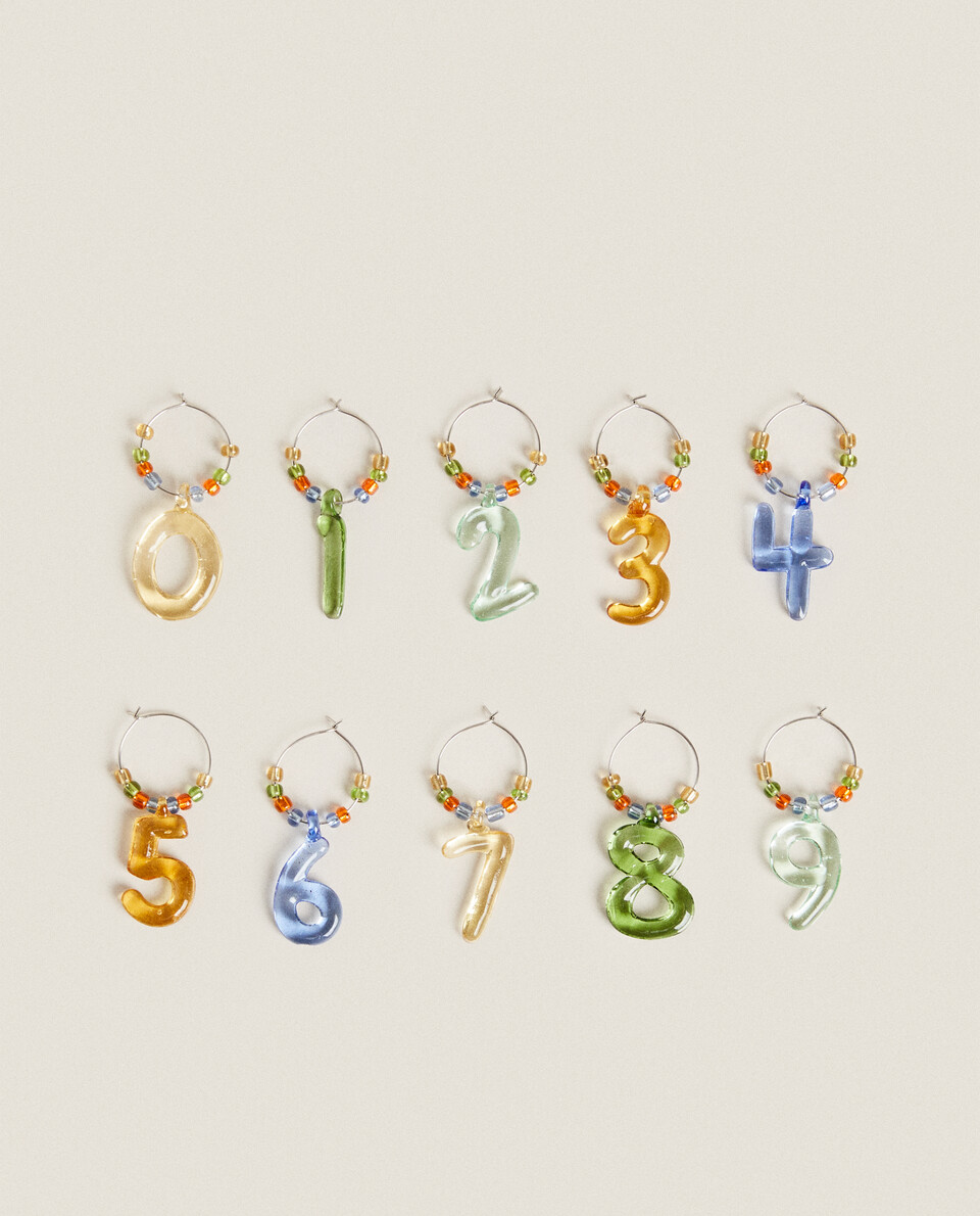 NUMBER GLASS MARKERS Zara Home South Africa