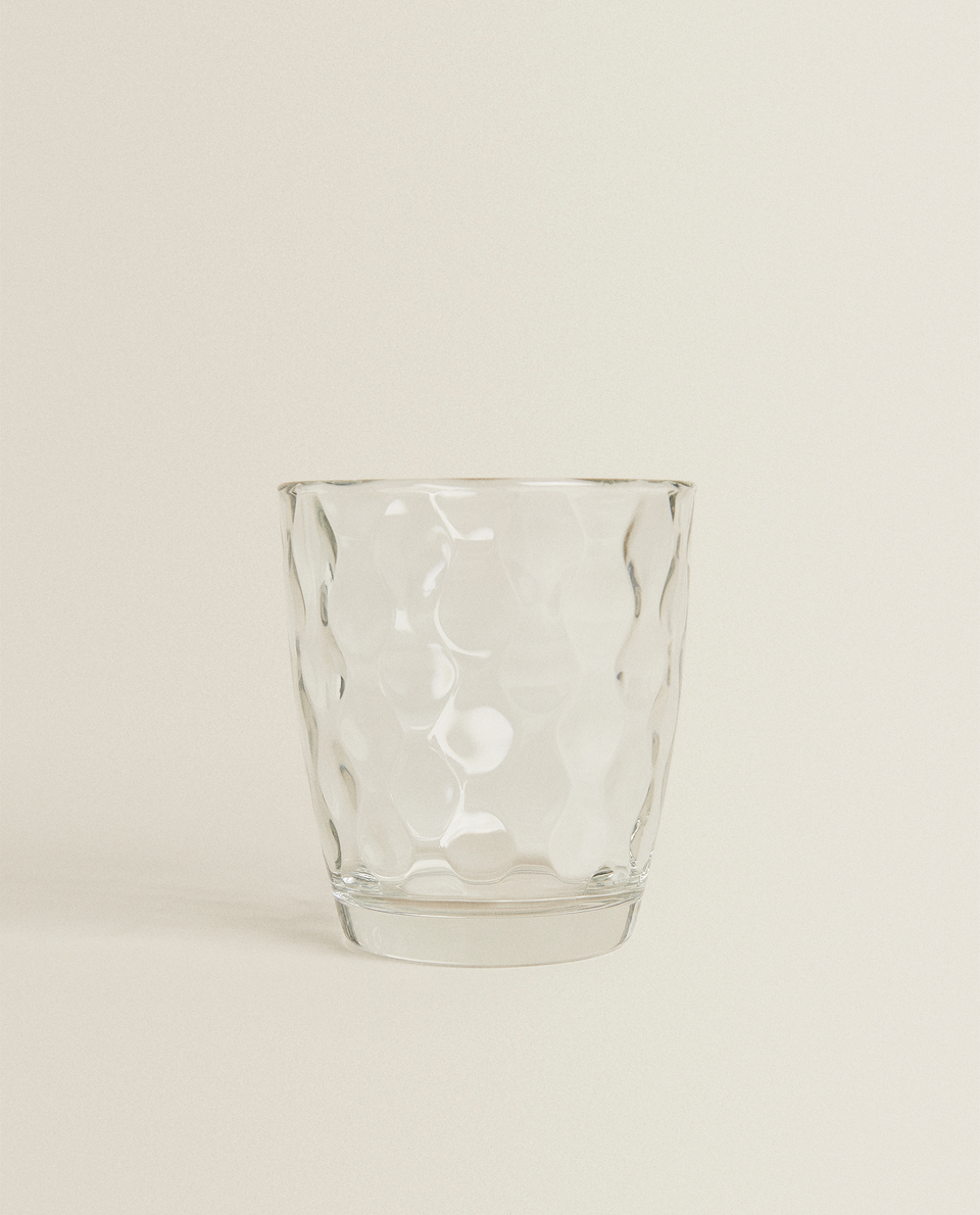 3件裝圓形凸紋設計杯子
