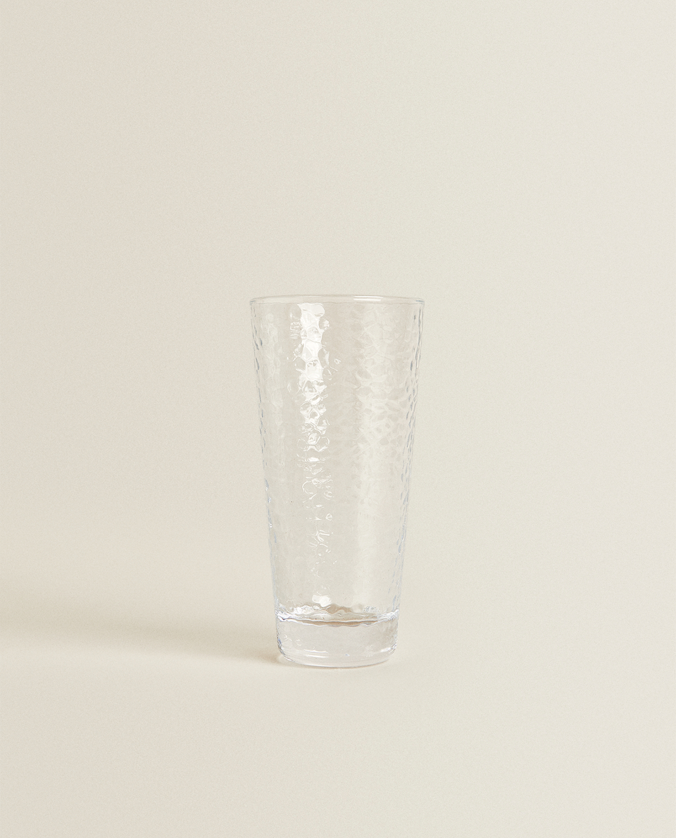 浮雕設計軟性飲料玻璃杯