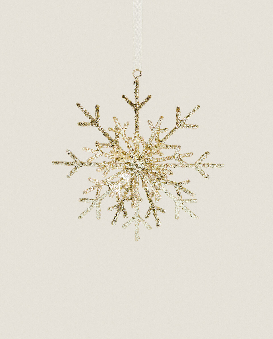 GLITTERY CHRISTMAS SNOWFLAKE DECORATION