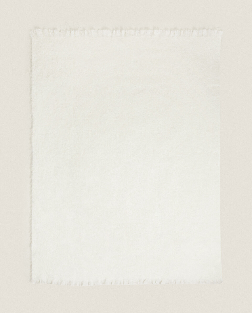 CARDED WOOL BLANKET