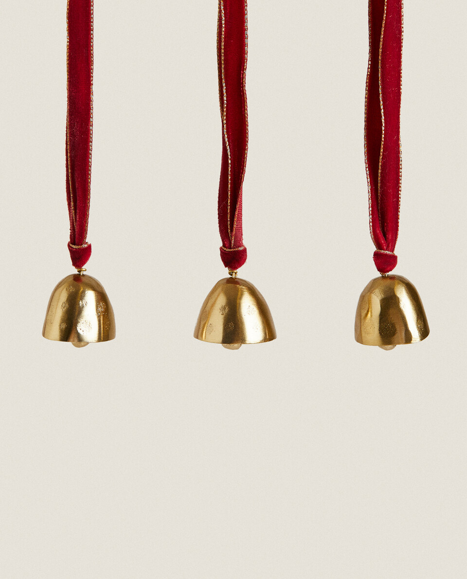 PACK OF CHRISTMAS BELL DECORATIONS (PACK OF 3)