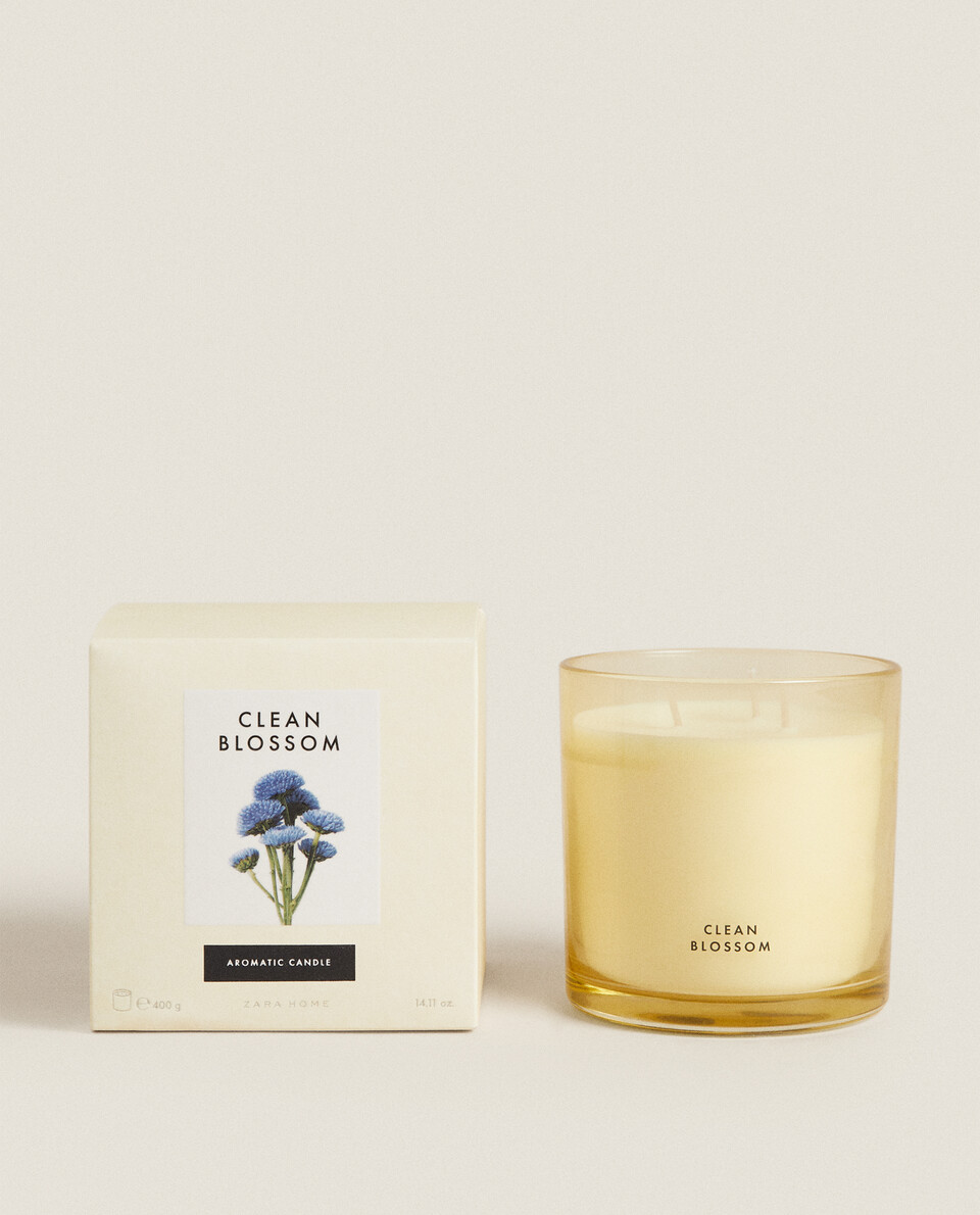 (400 G) CLEAN BLOSSOM SCENTED CANDLE