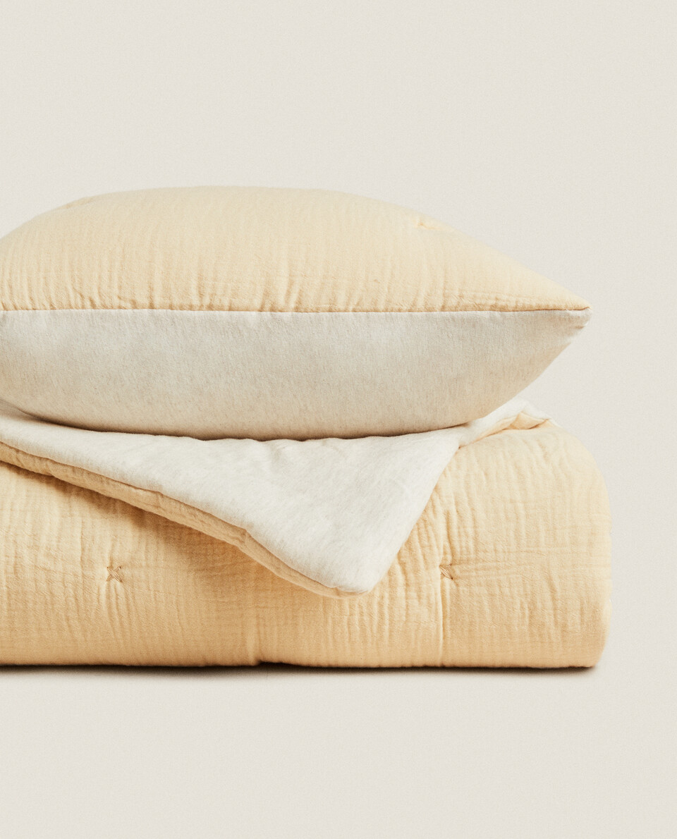 CHIFFON AND COTTON JERSEY QUILT Zara Home Kosovo