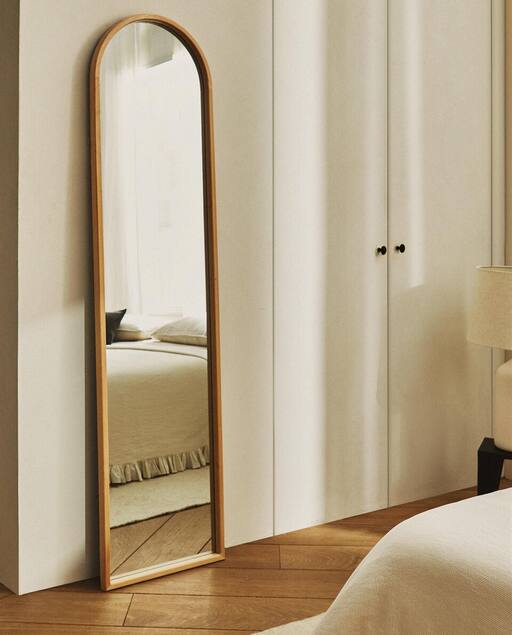 WOODEN BEDSIDE TABLE