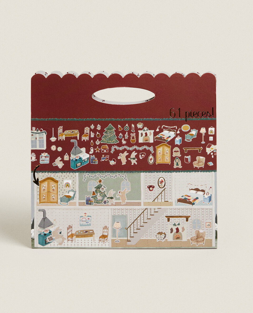 CHILDREN’S CHRISTMAS FOLDING STICKER BOOK