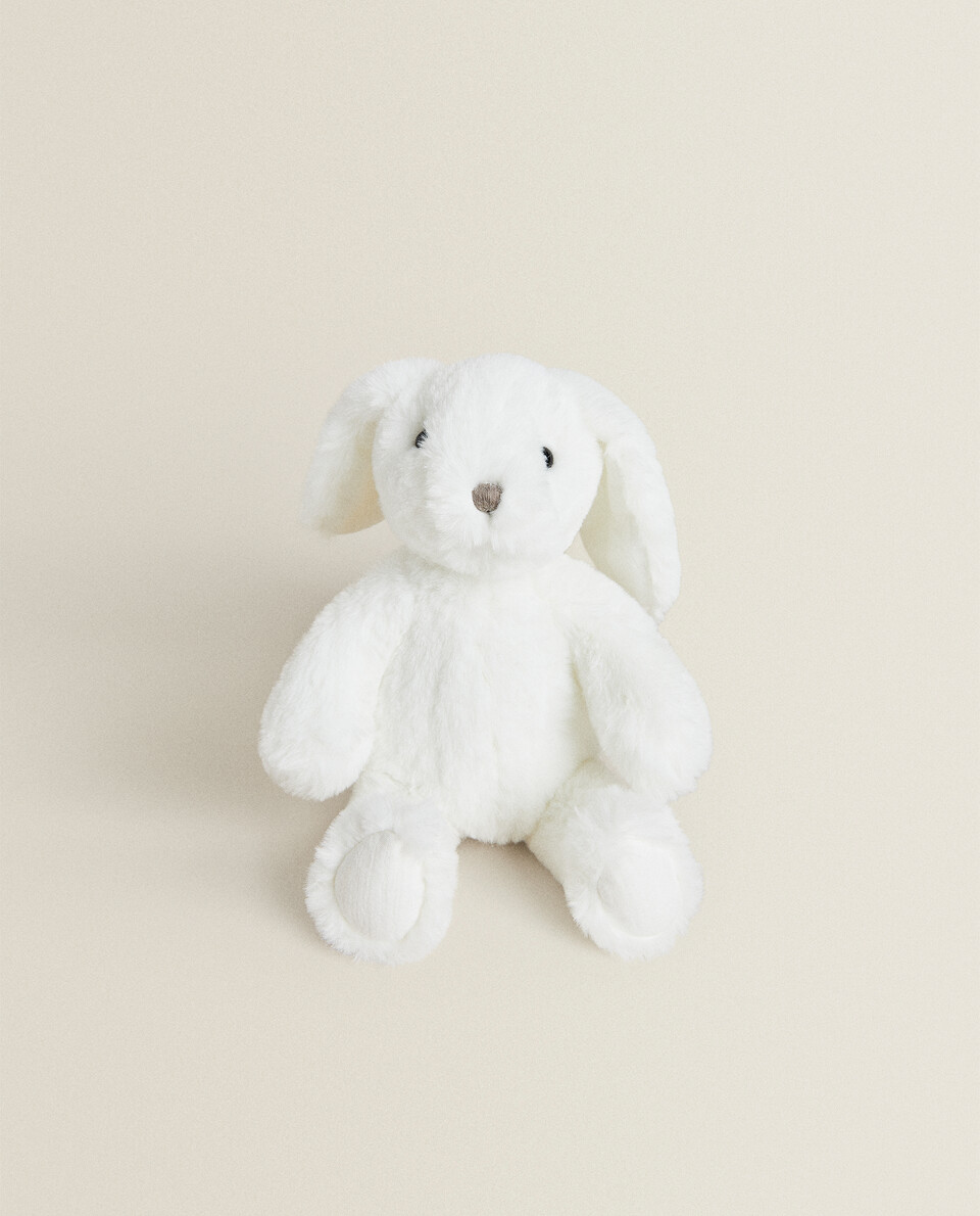 白色小兔毛絨玩具