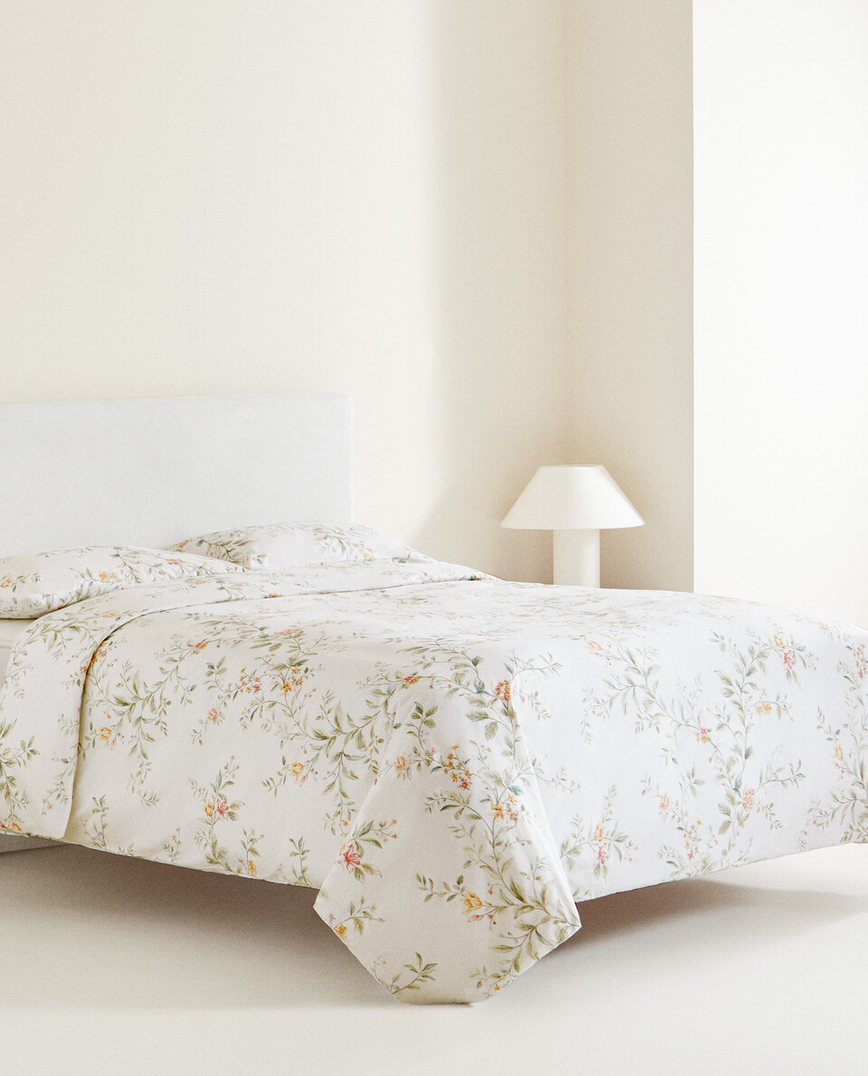 FLORAL PRINT DUVET COVER