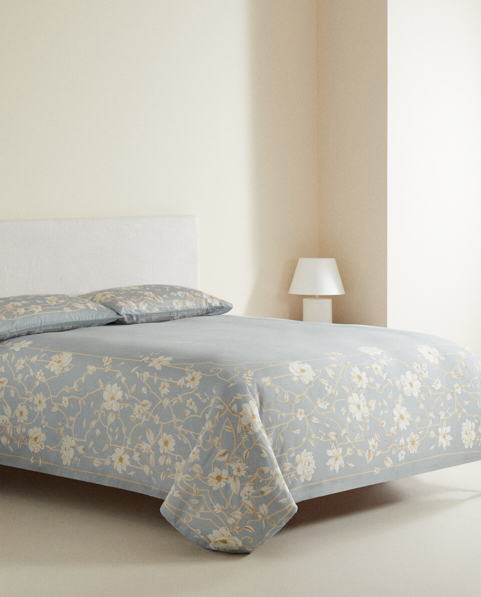 FLORAL PRINT DUVET COVER Zara Home Qatar